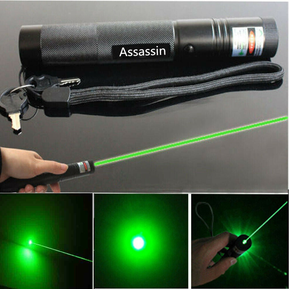 900Miles 1mw Green Laser Pointer Pen 532nm Lazer Beam Light Water Resistant