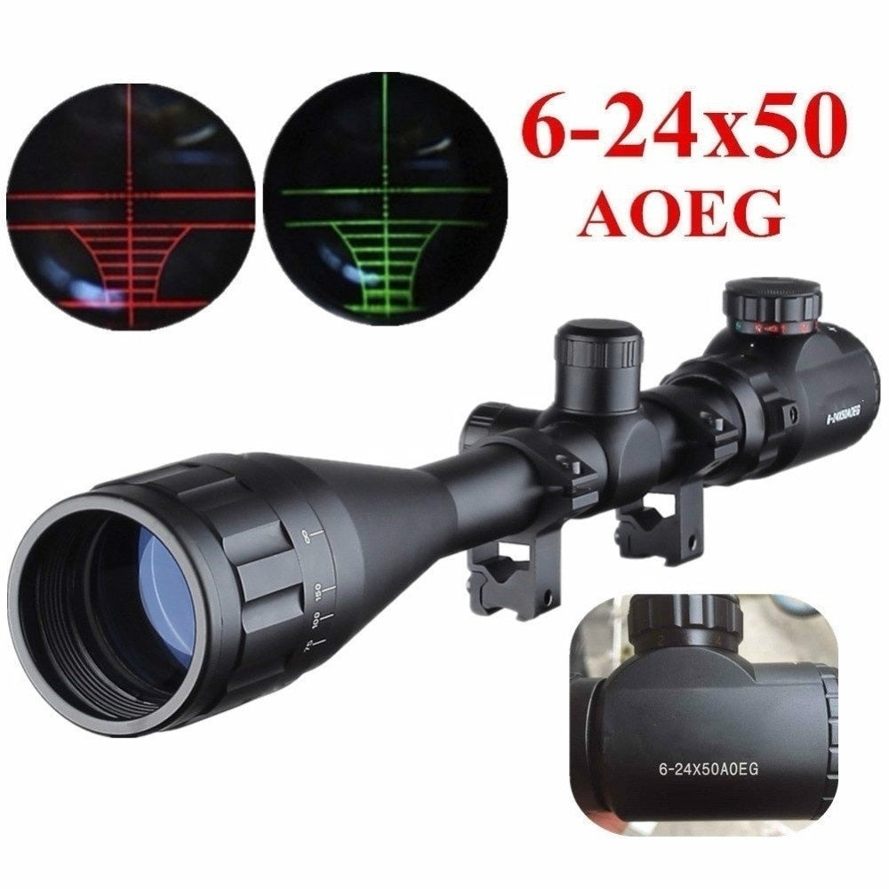 Hunting Rifle Tactical Riflescope 6-24X50 AOEG Reticle Riflescopes