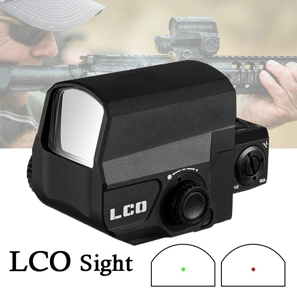 LCO Tactical Red Dot Sight Rifle Scope Hunting Scopes Reflex Sight Fit 20mm Rail Mount Holographic Sight