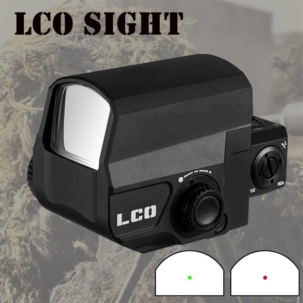 LCO Tactical Red Dot Sight Rifle Scope Hunting Scopes Reflex Sight Fit 20mm Rail Mount Holographic Sight