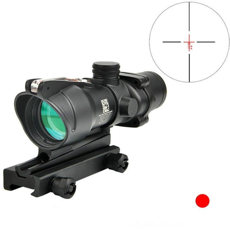 ACOG 4X32 Scope Sight Real Fiber Optics Green/Red Illuminated Crosshair Hunting Riflescopes