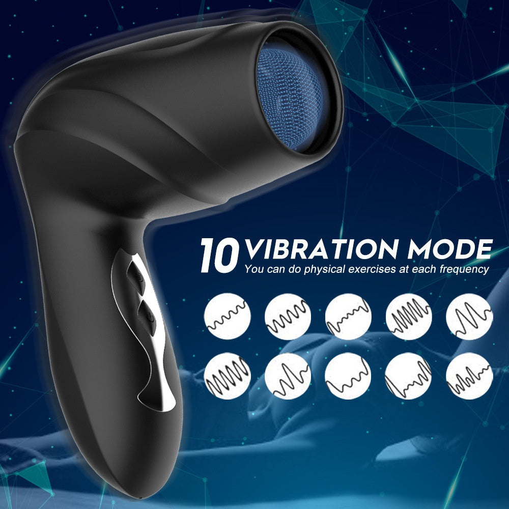 Blowjob Penis Pump Vibrator for Men Automatic Sucking Pussy Male Masturbation Cup Oral Climax Glans Massager Sex Toys for Men