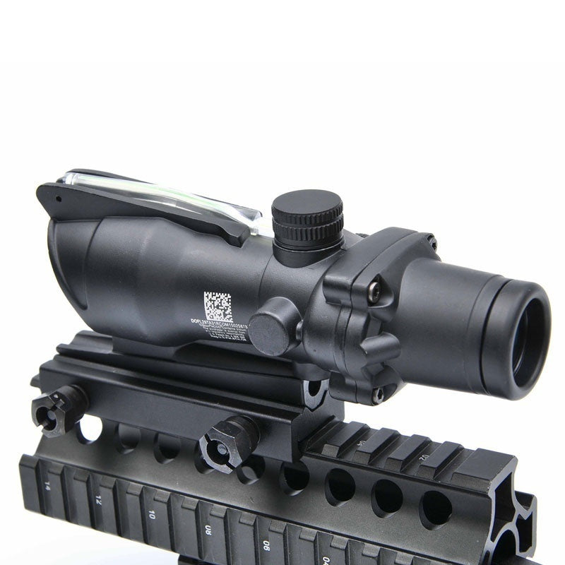 ACOG 4X32 Scope Sight Real Fiber Optics Green/Red Illuminated Crosshair Hunting Riflescopes